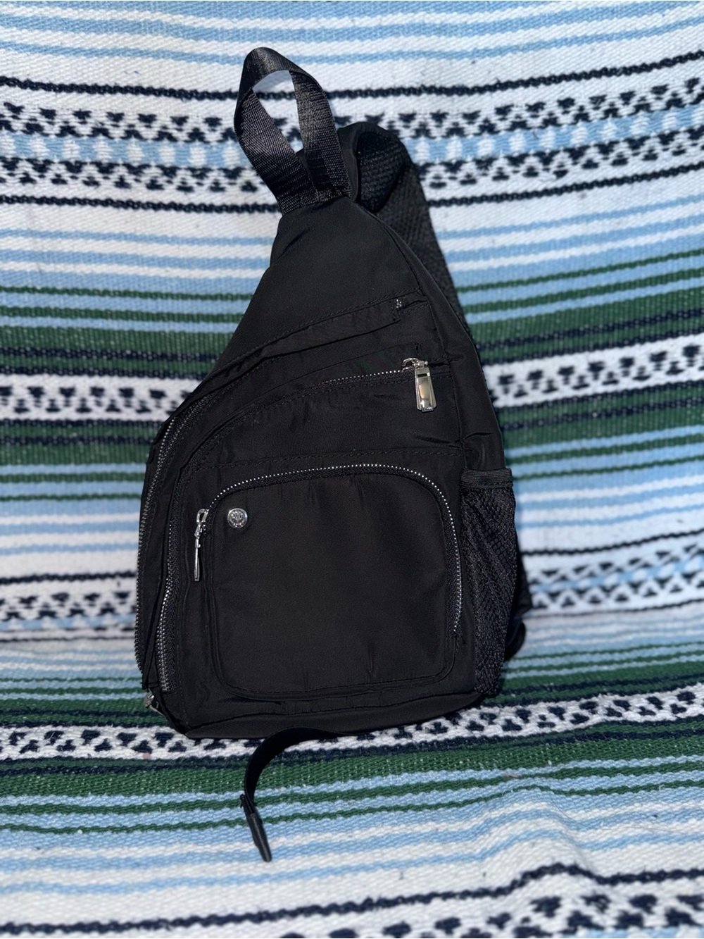 House of Harlow 1960 Black Sling Backpack